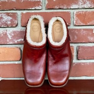 UGG leather mules